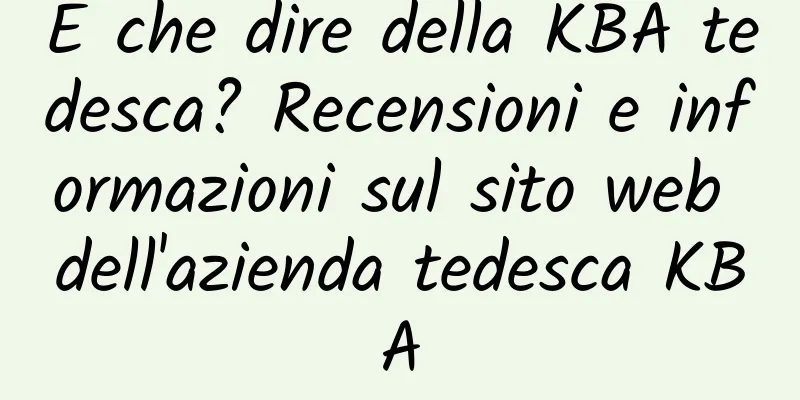 E che dire della KBA tedesca? Recensioni e informazioni sul sito web dell'azienda tedesca KBA