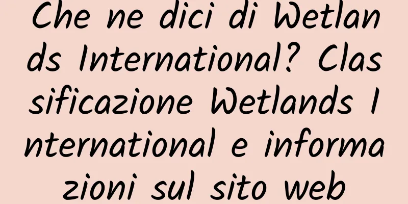 Che ne dici di Wetlands International? Classificazione Wetlands International e informazioni sul sito web