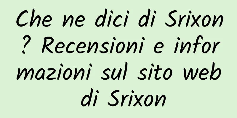 Che ne dici di Srixon? Recensioni e informazioni sul sito web di Srixon