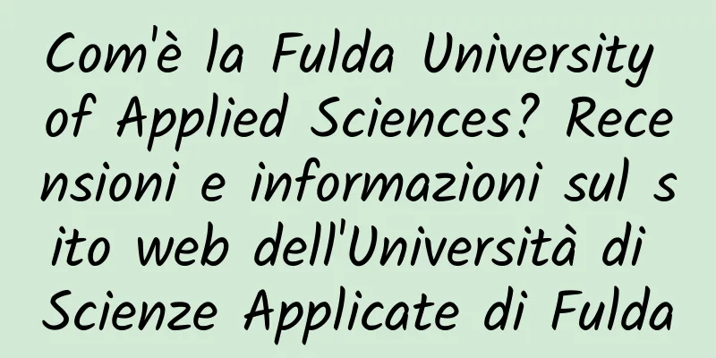Com'è la Fulda University of Applied Sciences? Recensioni e informazioni sul sito web dell'Università di Scienze Applicate di Fulda