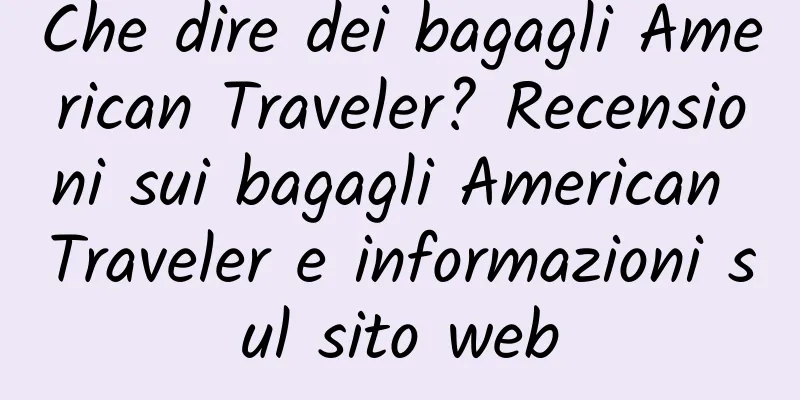 Che dire dei bagagli American Traveler? Recensioni sui bagagli American Traveler e informazioni sul sito web