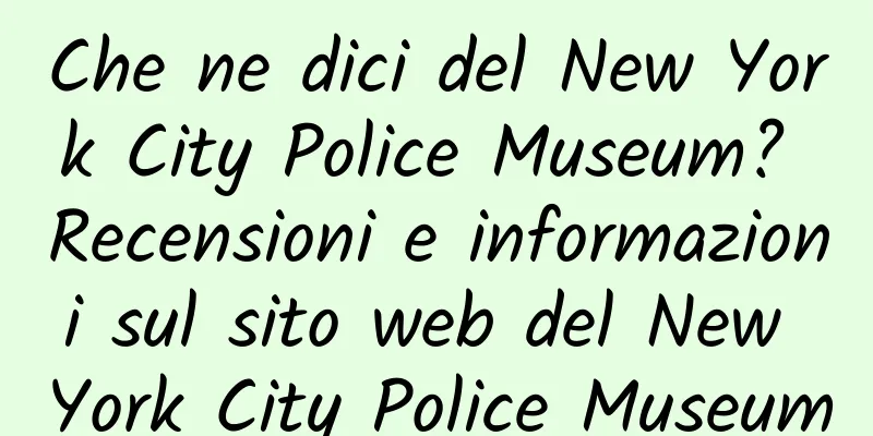 Che ne dici del New York City Police Museum? Recensioni e informazioni sul sito web del New York City Police Museum