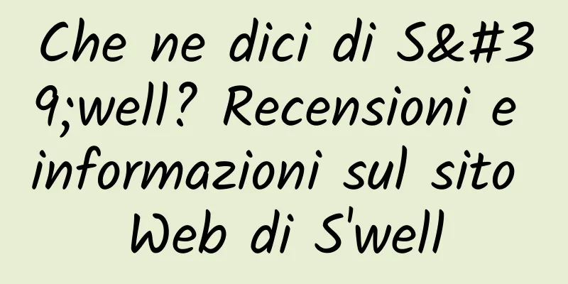 Che ne dici di S'well? Recensioni e informazioni sul sito Web di S'well