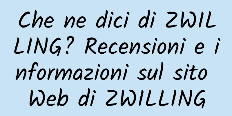 Che ne dici di ZWILLING? Recensioni e informazioni sul sito Web di ZWILLING
