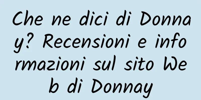 Che ne dici di Donnay? Recensioni e informazioni sul sito Web di Donnay