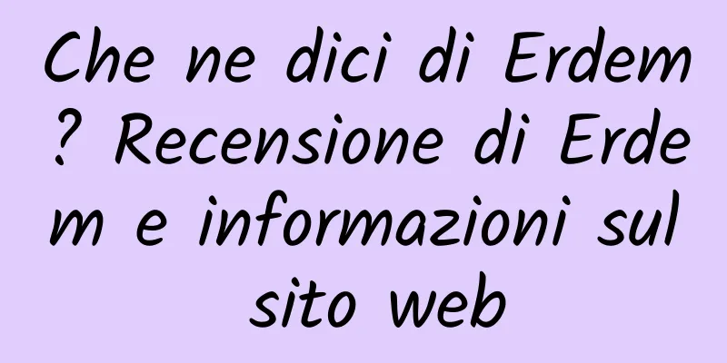 Che ne dici di Erdem? Recensione di Erdem e informazioni sul sito web