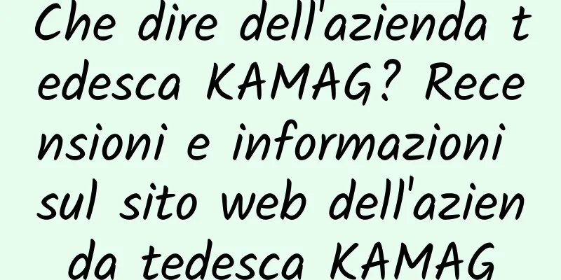 Che dire dell'azienda tedesca KAMAG? Recensioni e informazioni sul sito web dell'azienda tedesca KAMAG