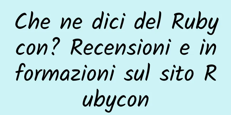 Che ne dici del Rubycon? Recensioni e informazioni sul sito Rubycon