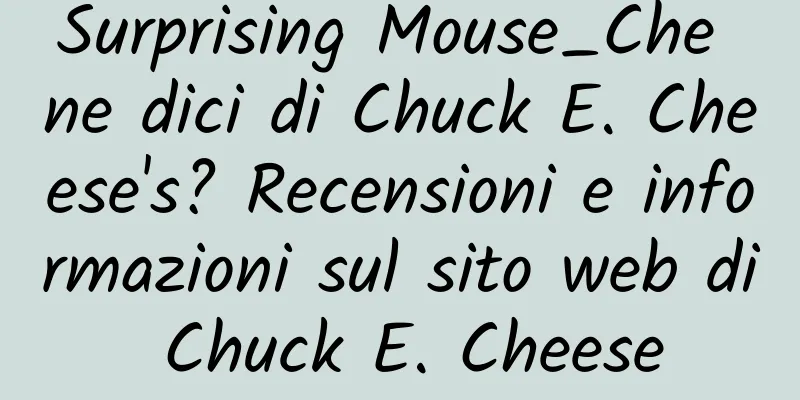 Surprising Mouse_Che ne dici di Chuck E. Cheese's? Recensioni e informazioni sul sito web di Chuck E. Cheese