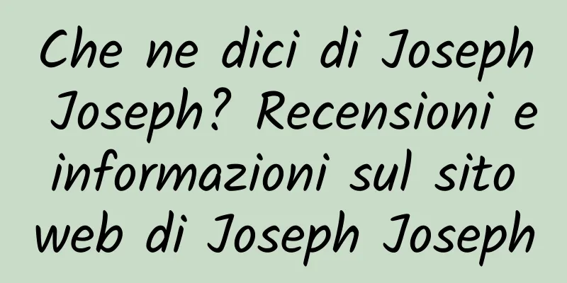 Che ne dici di Joseph Joseph? Recensioni e informazioni sul sito web di Joseph Joseph