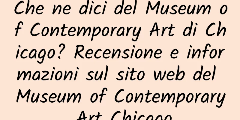 Che ne dici del Museum of Contemporary Art di Chicago? Recensione e informazioni sul sito web del Museum of Contemporary Art Chicago