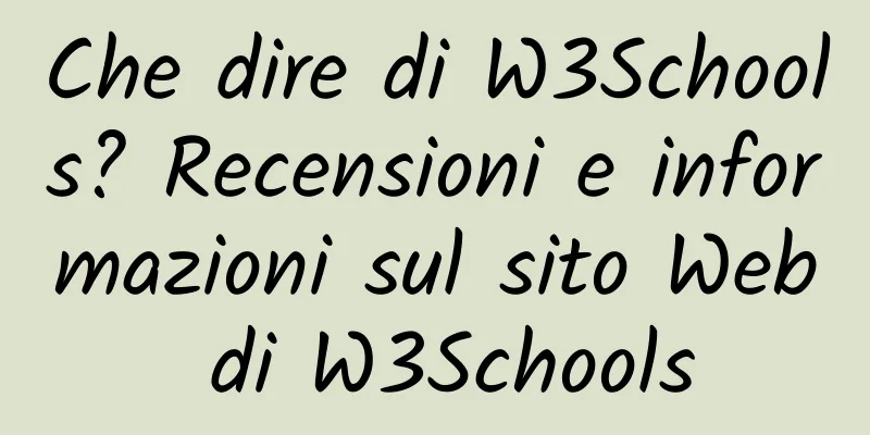 Che dire di W3Schools? Recensioni e informazioni sul sito Web di W3Schools