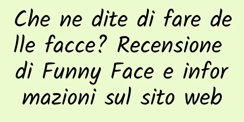 Che ne dite di fare delle facce? Recensione di Funny Face e informazioni sul sito web