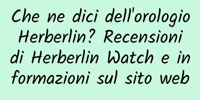 Che ne dici dell'orologio Herberlin? Recensioni di Herberlin Watch e informazioni sul sito web