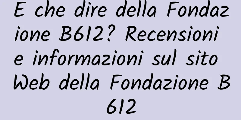 E che dire della Fondazione B612? Recensioni e informazioni sul sito Web della Fondazione B612