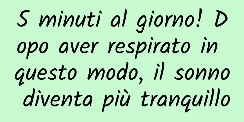 5 minuti al giorno! Dopo aver respirato in questo modo, il sonno diventa più tranquillo