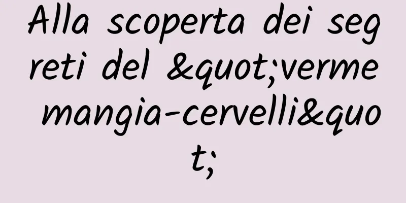 Alla scoperta dei segreti del "verme mangia-cervelli"