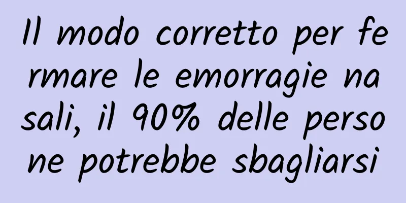 Il modo corretto per fermare le emorragie nasali, il 90% delle persone potrebbe sbagliarsi