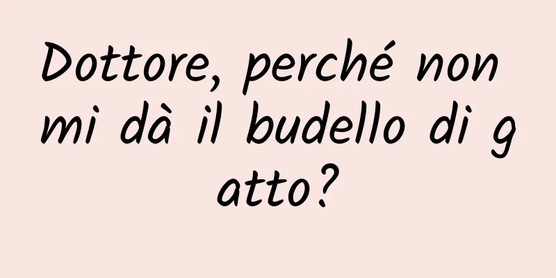 Dottore, perché non mi dà il budello di gatto?