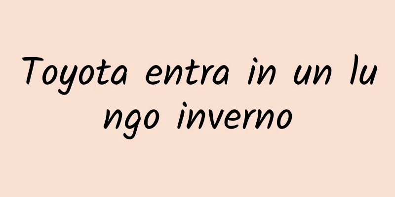 Toyota entra in un lungo inverno