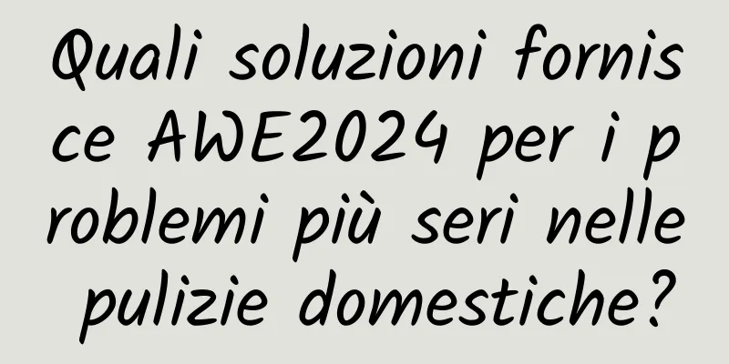 Quali soluzioni fornisce AWE2024 per i problemi più seri nelle pulizie domestiche?