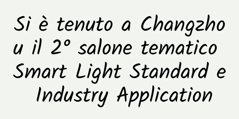 Si è tenuto a Changzhou il 2° salone tematico Smart Light Standard e Industry Application