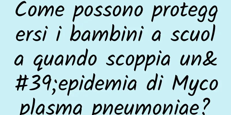 Come possono proteggersi i bambini a scuola quando scoppia un'epidemia di Mycoplasma pneumoniae?
