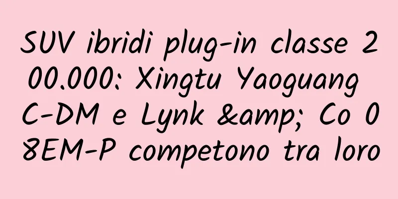 SUV ibridi plug-in classe 200.000: Xingtu Yaoguang C-DM e Lynk & Co 08EM-P competono tra loro