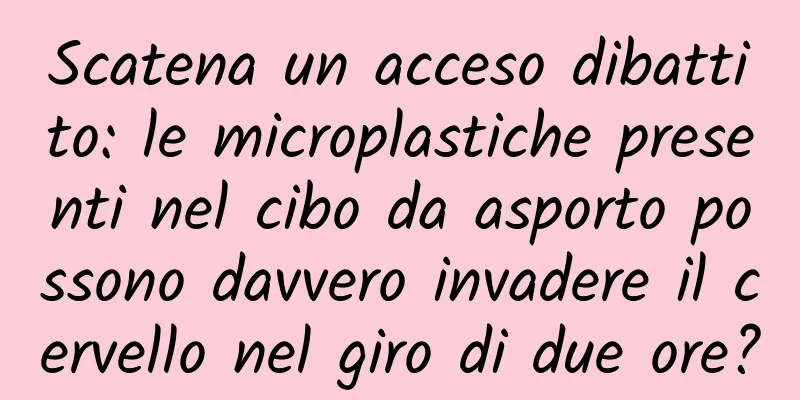 Scatena un acceso dibattito: le microplastiche presenti nel cibo da asporto possono davvero invadere il cervello nel giro di due ore?