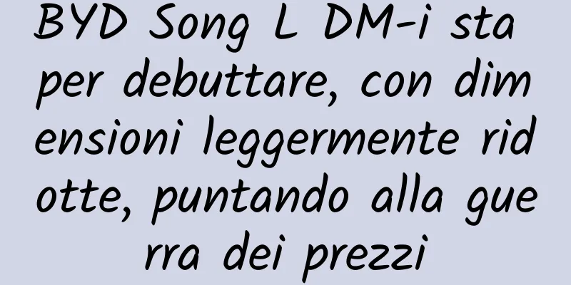 BYD Song L DM-i sta per debuttare, con dimensioni leggermente ridotte, puntando alla guerra dei prezzi