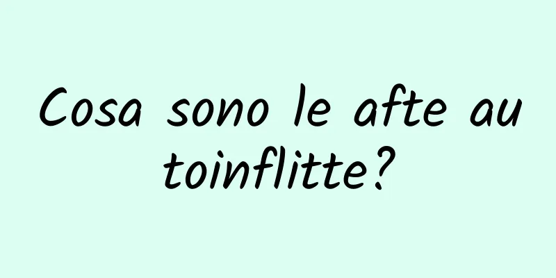 Cosa sono le afte autoinflitte?