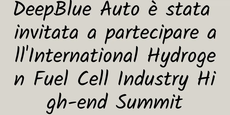 DeepBlue Auto è stata invitata a partecipare all'International Hydrogen Fuel Cell Industry High-end Summit