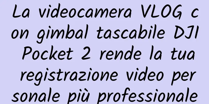 La videocamera VLOG con gimbal tascabile DJI Pocket 2 rende la tua registrazione video personale più professionale