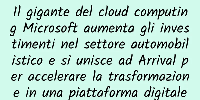 Il gigante del cloud computing Microsoft aumenta gli investimenti nel settore automobilistico e si unisce ad Arrival per accelerare la trasformazione in una piattaforma digitale