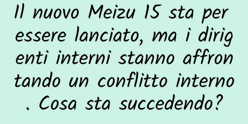 Il nuovo Meizu 15 sta per essere lanciato, ma i dirigenti interni stanno affrontando un conflitto interno. Cosa sta succedendo?