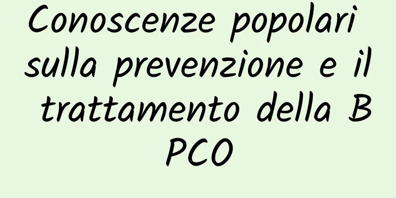 Conoscenze popolari sulla prevenzione e il trattamento della BPCO