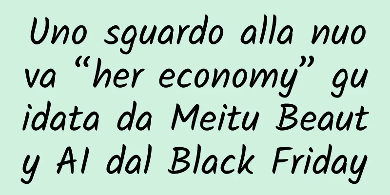 Uno sguardo alla nuova “her economy” guidata da Meitu Beauty AI dal Black Friday