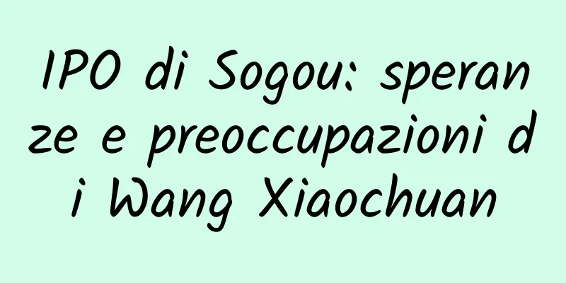 IPO di Sogou: speranze e preoccupazioni di Wang Xiaochuan