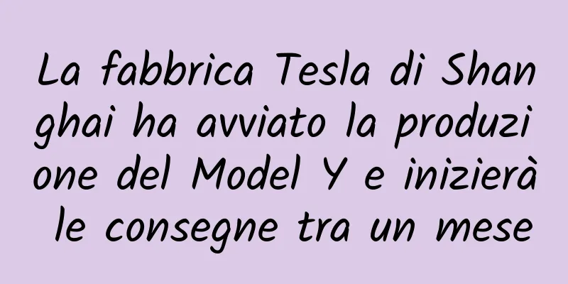 La fabbrica Tesla di Shanghai ha avviato la produzione del Model Y e inizierà le consegne tra un mese