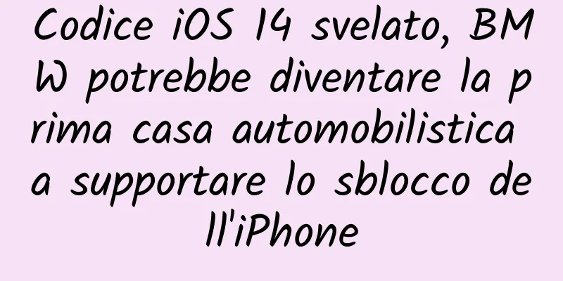 Codice iOS 14 svelato, BMW potrebbe diventare la prima casa automobilistica a supportare lo sblocco dell'iPhone