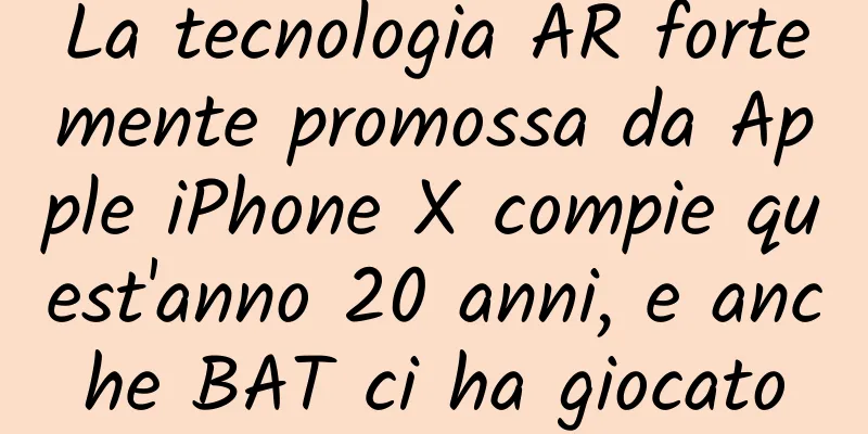 La tecnologia AR fortemente promossa da Apple iPhone X compie quest'anno 20 anni, e anche BAT ci ha giocato