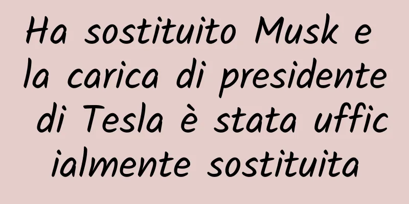 Ha sostituito Musk e la carica di presidente di Tesla è stata ufficialmente sostituita