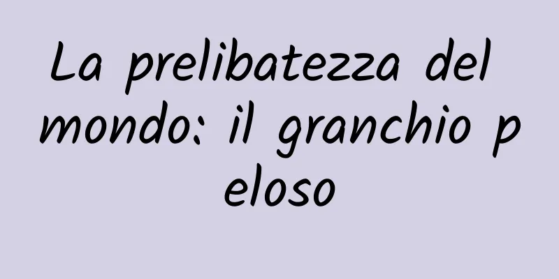 La prelibatezza del mondo: il granchio peloso