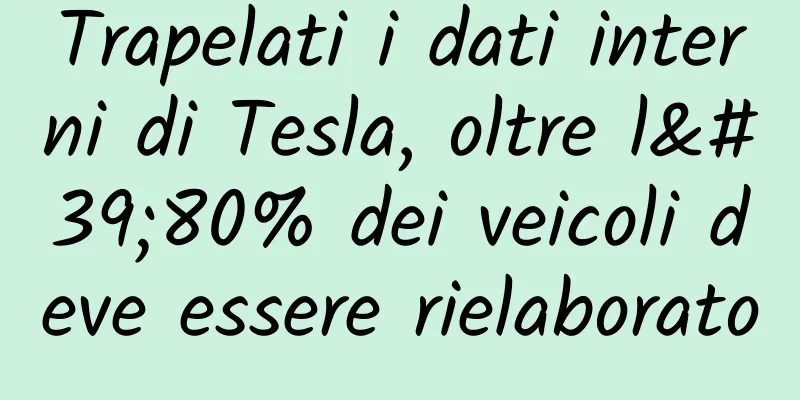 Trapelati i dati interni di Tesla, oltre l'80% dei veicoli deve essere rielaborato