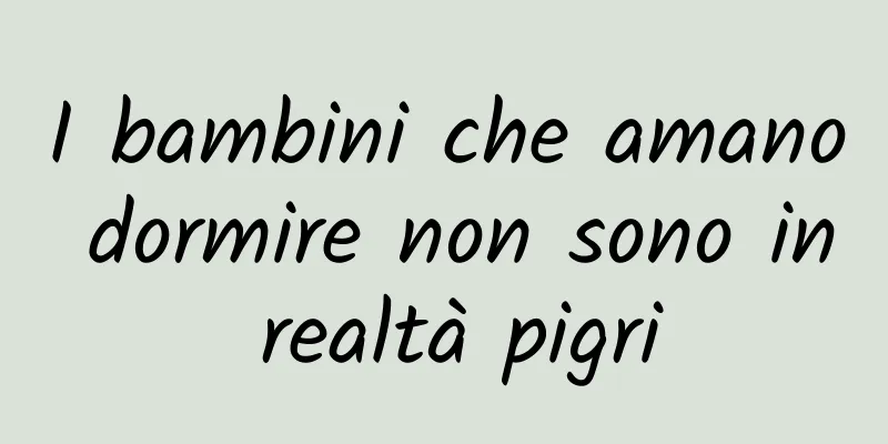 I bambini che amano dormire non sono in realtà pigri