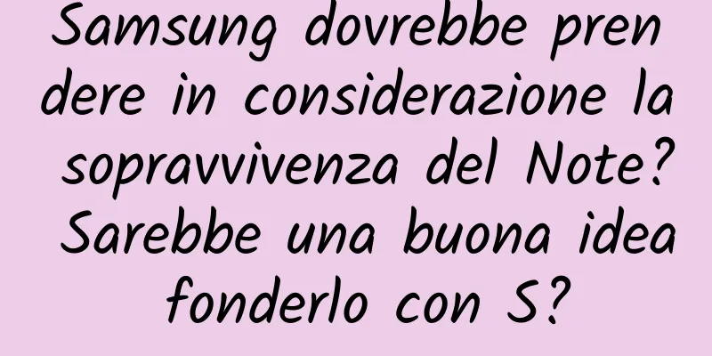 Samsung dovrebbe prendere in considerazione la sopravvivenza del Note? Sarebbe una buona idea fonderlo con S?