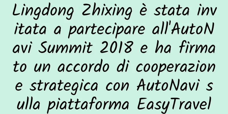 Lingdong Zhixing è stata invitata a partecipare all'AutoNavi Summit 2018 e ha firmato un accordo di cooperazione strategica con AutoNavi sulla piattaforma EasyTravel