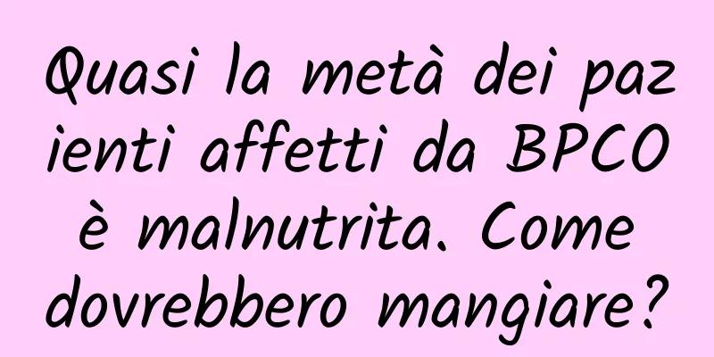 Quasi la metà dei pazienti affetti da BPCO è malnutrita. Come dovrebbero mangiare?