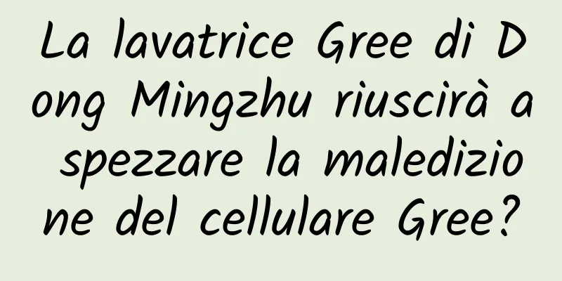 La lavatrice Gree di Dong Mingzhu riuscirà a spezzare la maledizione del cellulare Gree?
