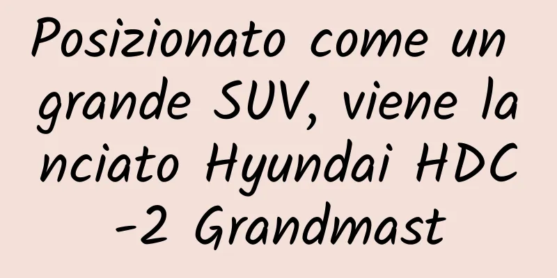 Posizionato come un grande SUV, viene lanciato Hyundai HDC-2 Grandmast